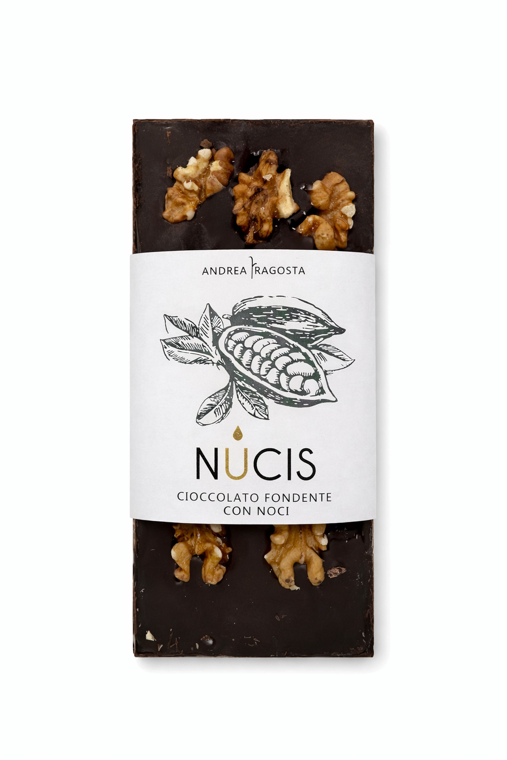 Cioccolato fondente 70% alle noci intere